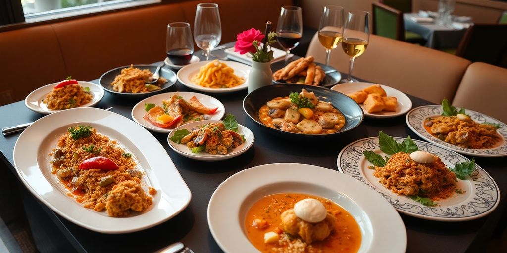 Colorful dishes from Michelin-starred restaurants in Istanbul.